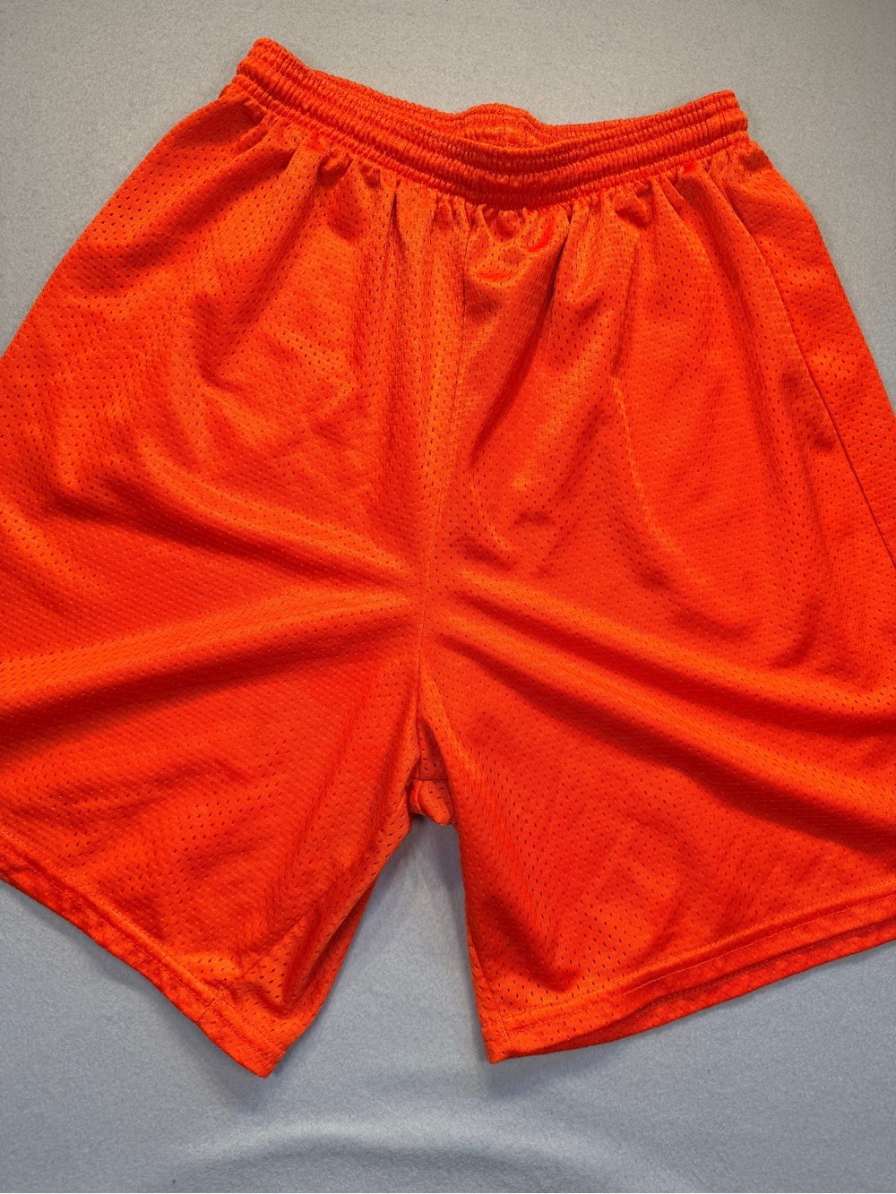 Men's Athletic Mesh Shorts - Orange size M